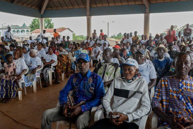 Supporters de Simone Ehivet Gbagbo lors d’un rassemblement à Guiberoua