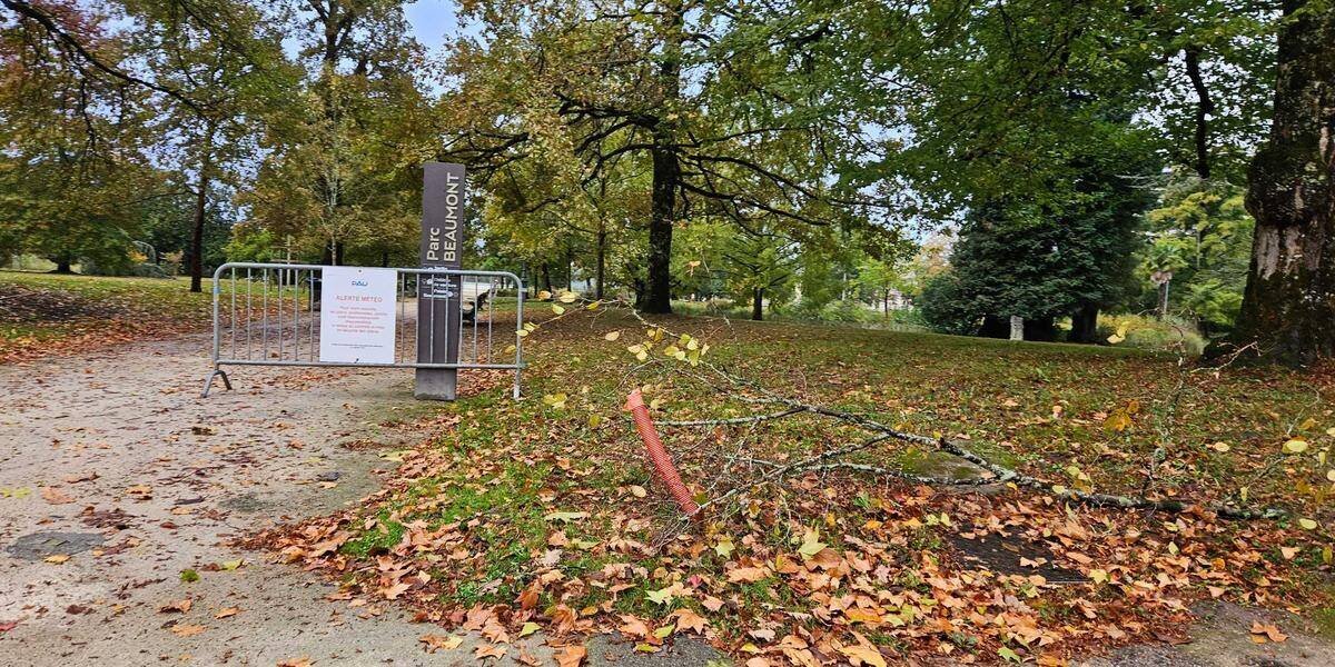 Parcs et jardins fermés à Pau jeudi matin