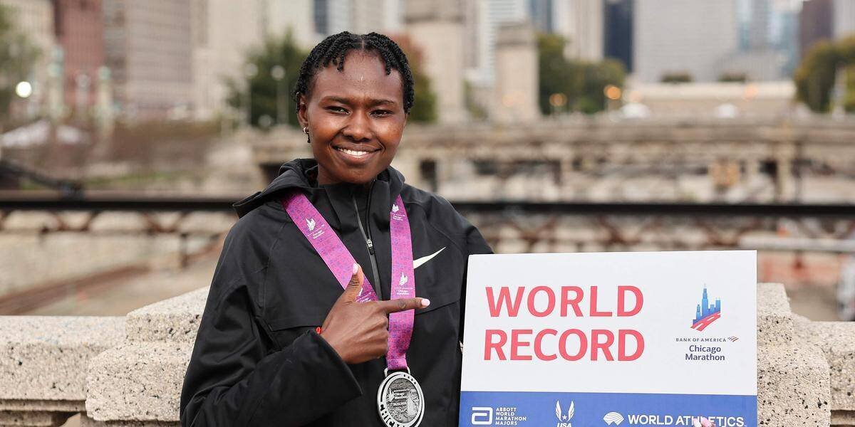 Photo d'archives de Ruth Chepngetich, athlète kenyane