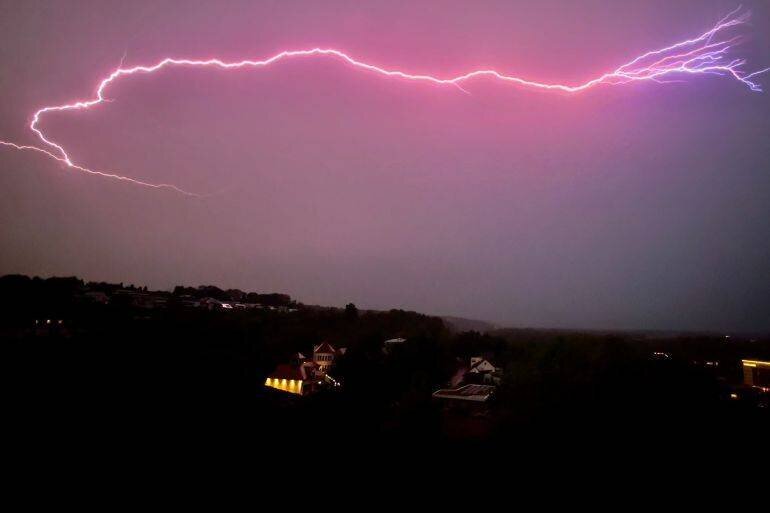 Orage et éclairs en Allemagne