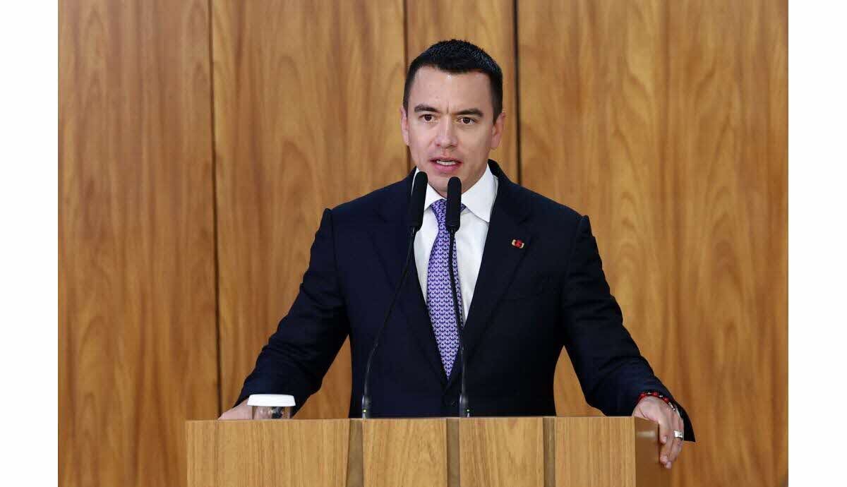 Photo du président Noboa lors d