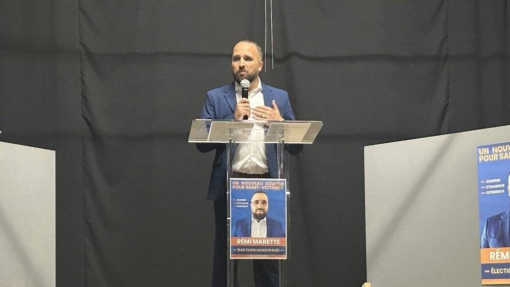 Remi Marette lors du lancement officiel de sa campagne