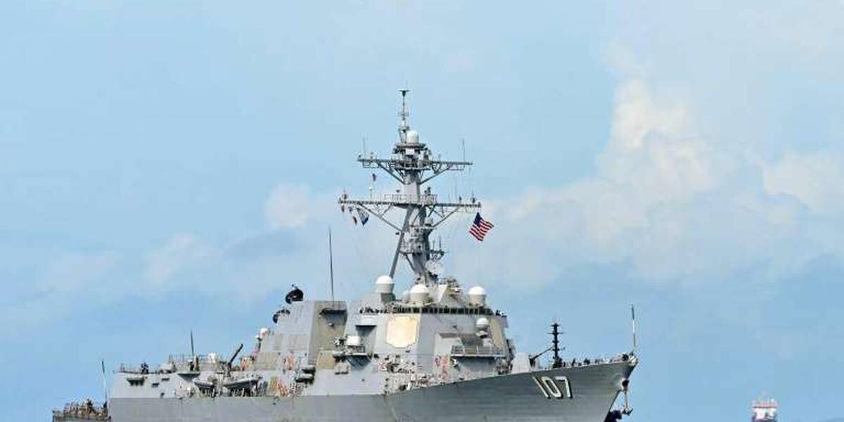 Navire américain près de Port-d’Espagne AFP