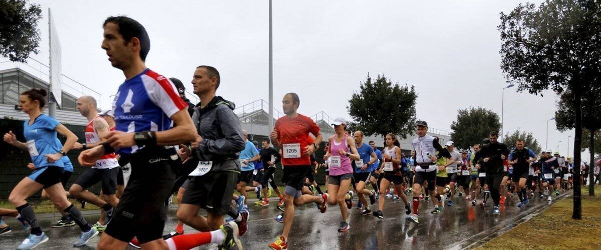 Spectateurs et participants au Marathon Vert de Rennes