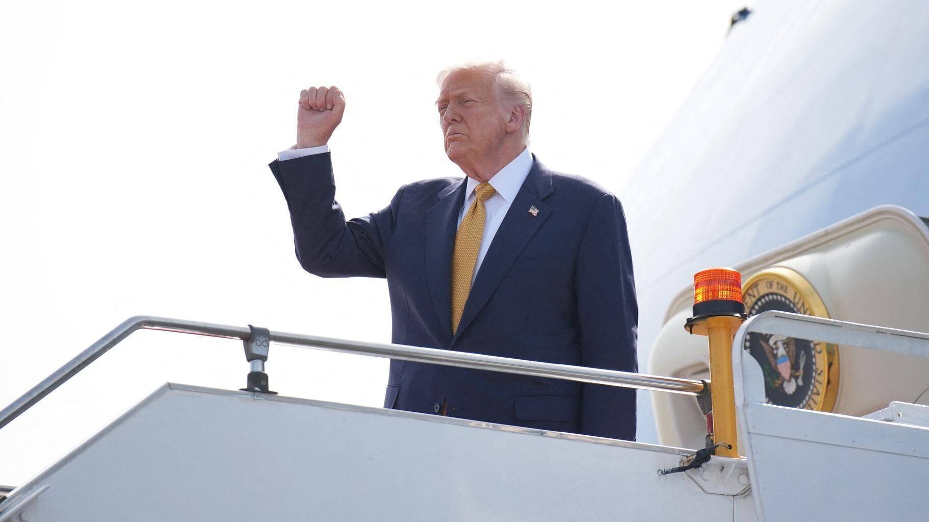 Donald Trump lors d'une tournée asiatique