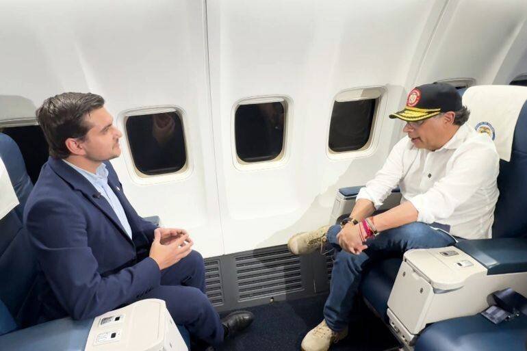 Gustavo Petro en entretien avec Al Jazeera