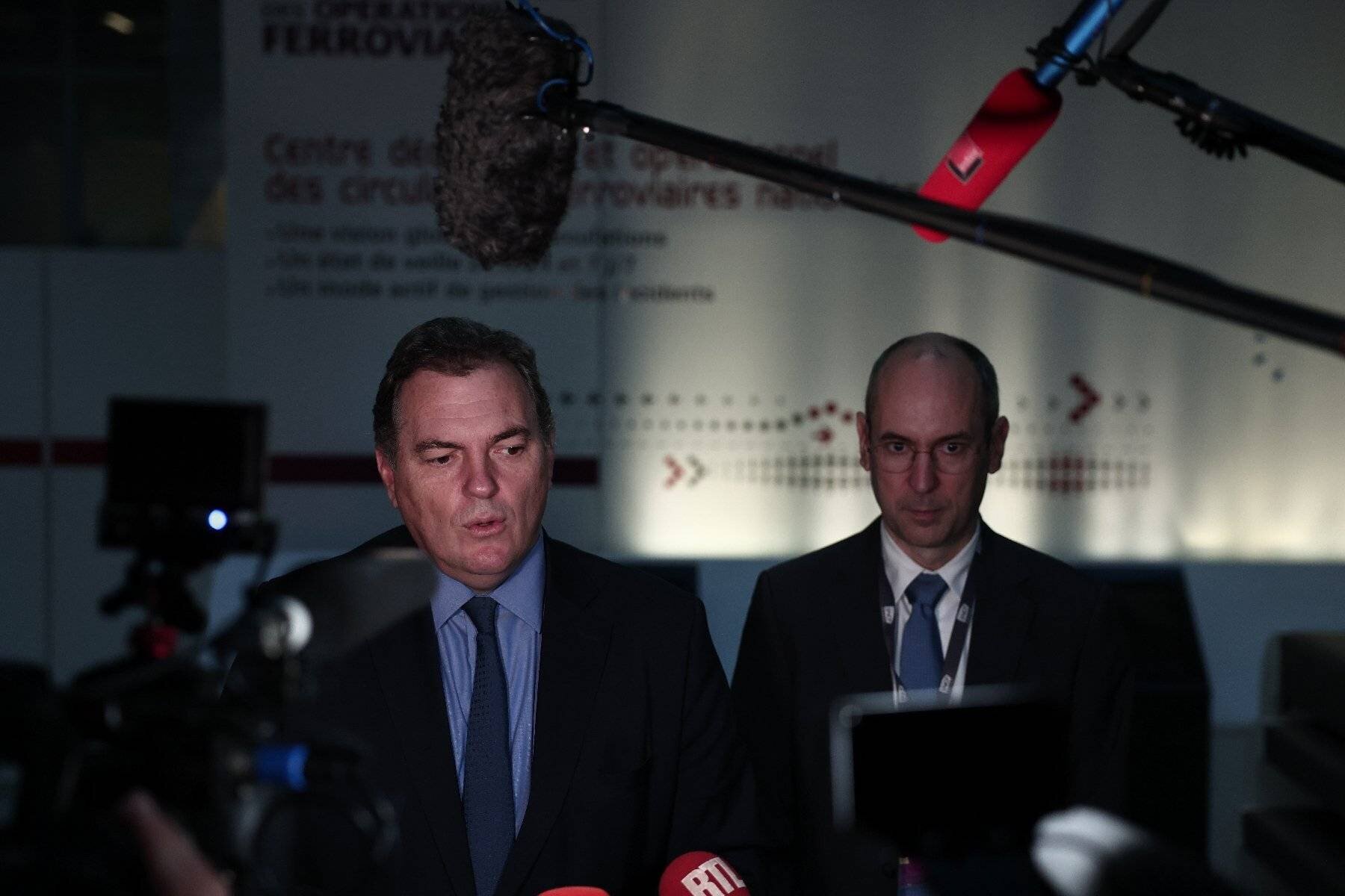 Vue d'une ligne TGV française