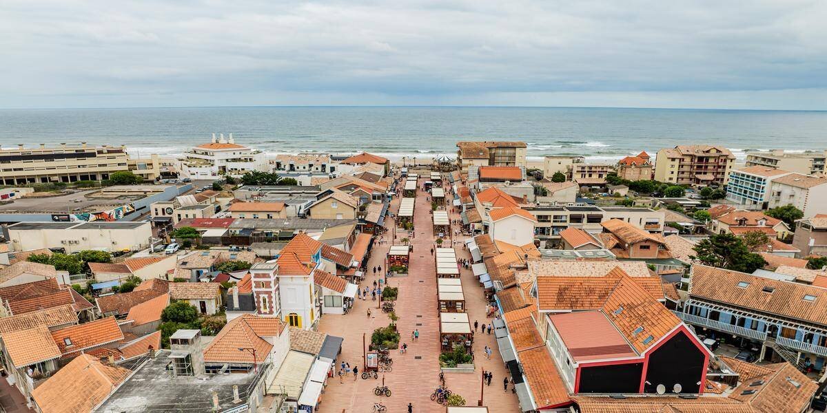 Scène sur le littoral médocain en automne