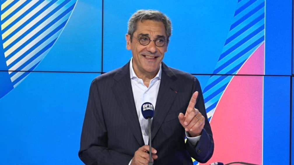 Serge Papin lors d'une interview sur BFMTV