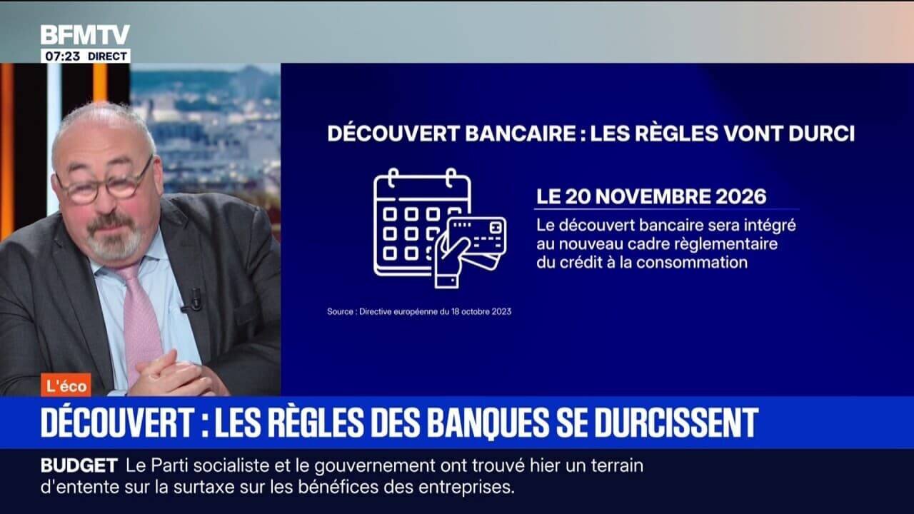 Graphique sur les règles du découvert bancaire