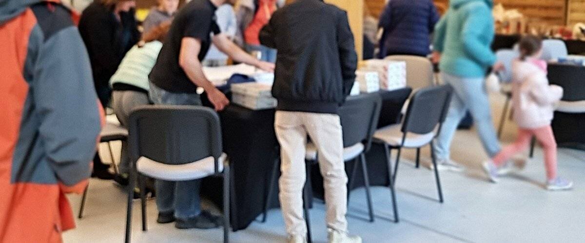 Vue de l’espace Lumière lors du Montagne de livres