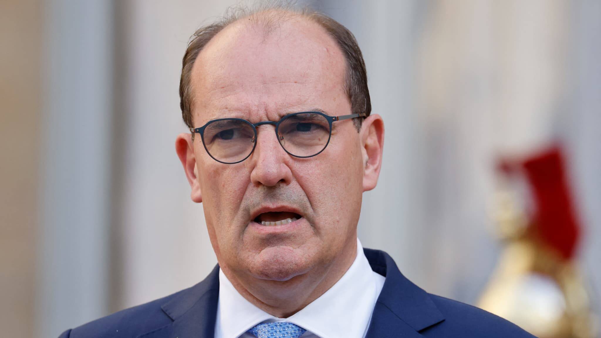 Jean Castex lors de l'annonce à la SNCF