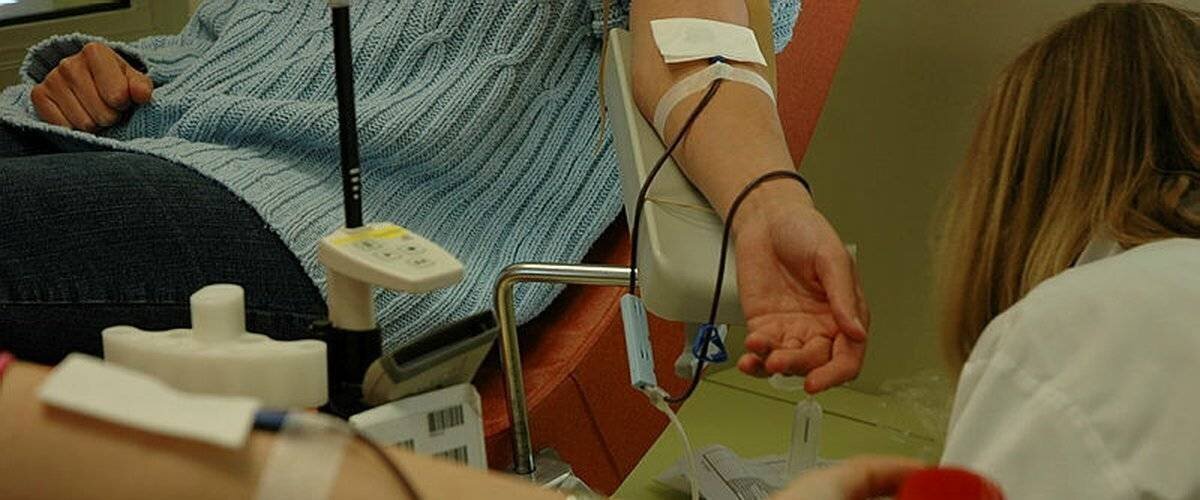 Don de sang en cours lors d’une collecte à Sète