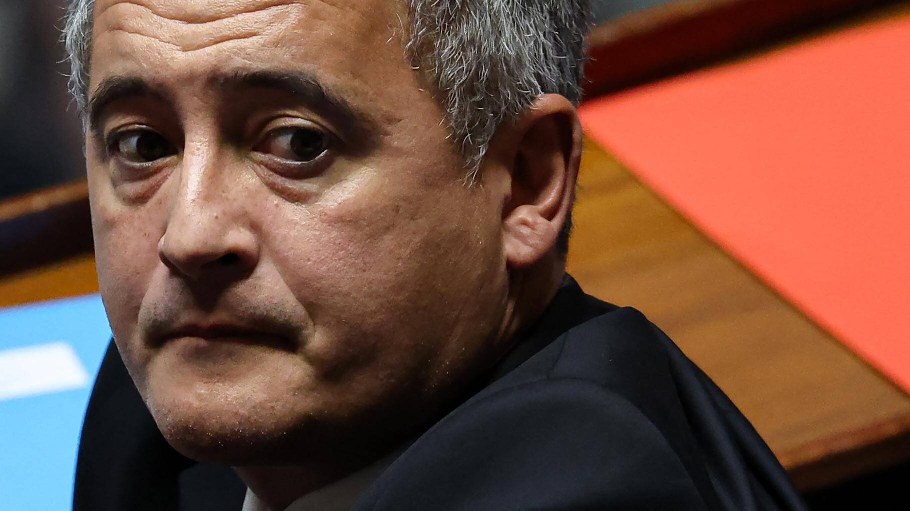Gérald Darmanin et Nicolas Sarkozy lors d'une visite à la Santé