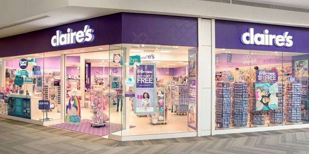 Vitrine Claire’s France et bijoux fantaisie