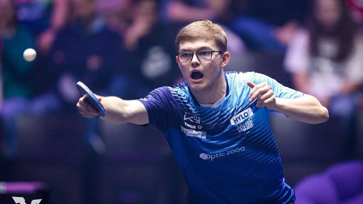 Alexis Lebrun en action au WTT Montpellier