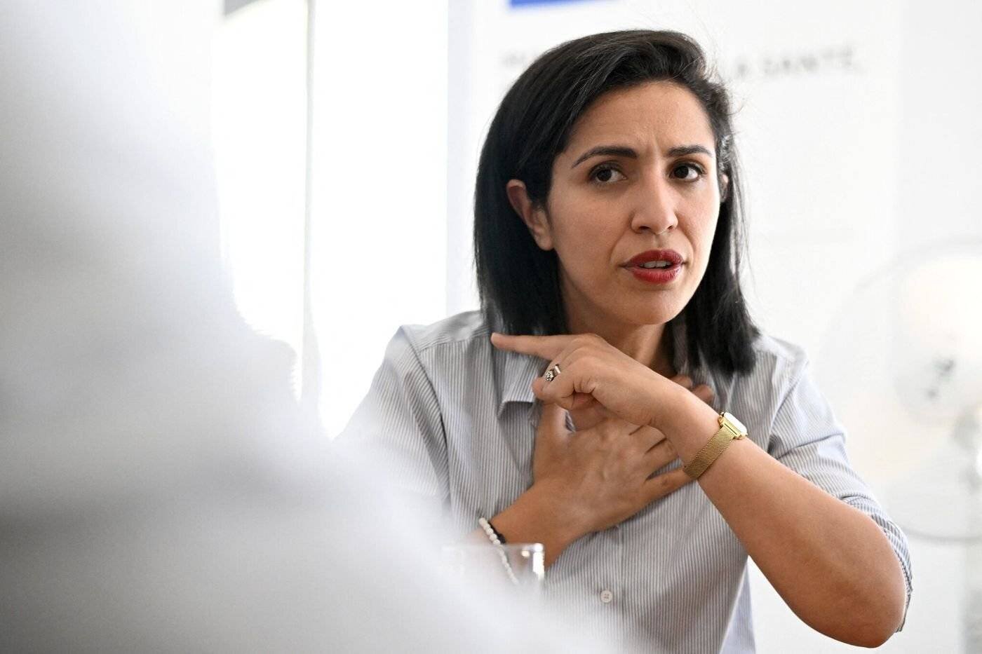 Sarah El Haïry lors d’une annonce sur les poupées pédocriminelles