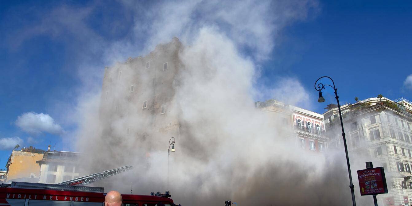 Vue g e9n e9rale des lieux et du travail de rénovation