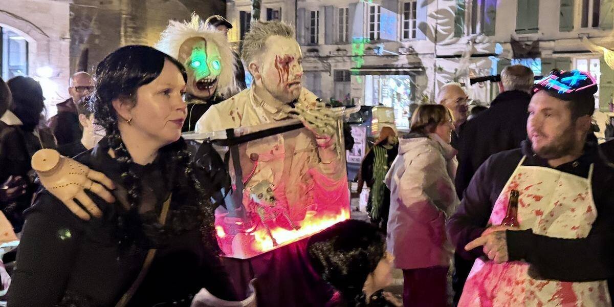 Participants déguisés lors d’Halloween à Verteillac