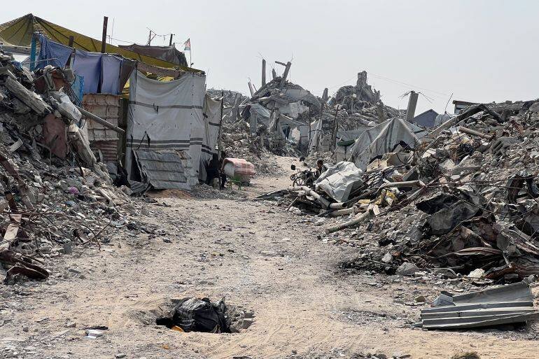 Maisons, infrastructures et puits détruits dans le nord de Gaza