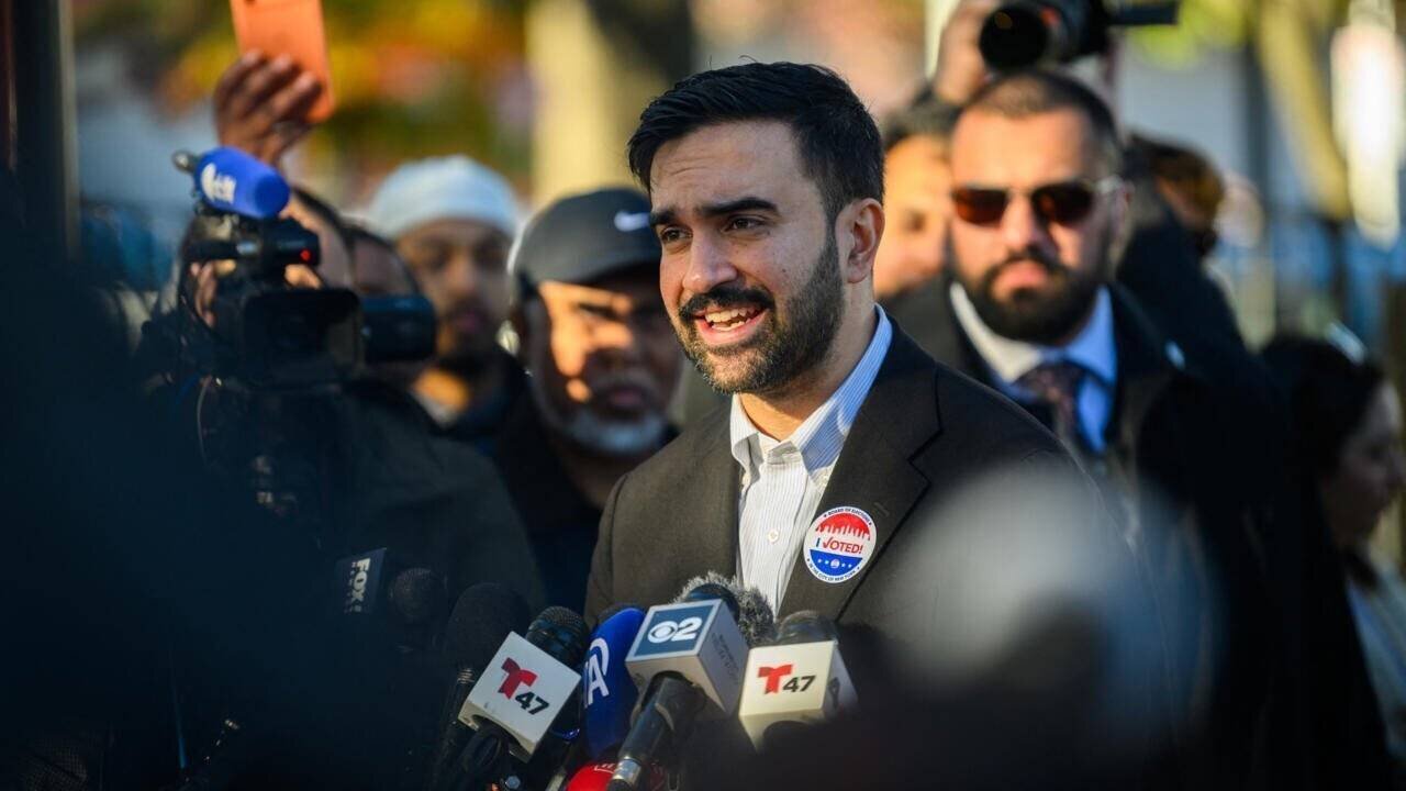 Zohran Mamdani lors d'une annonce électorale à New York