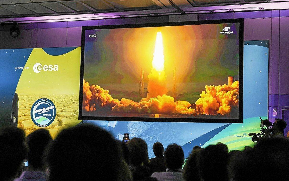 Décollage Ariane 6 vu par Le Télégramme