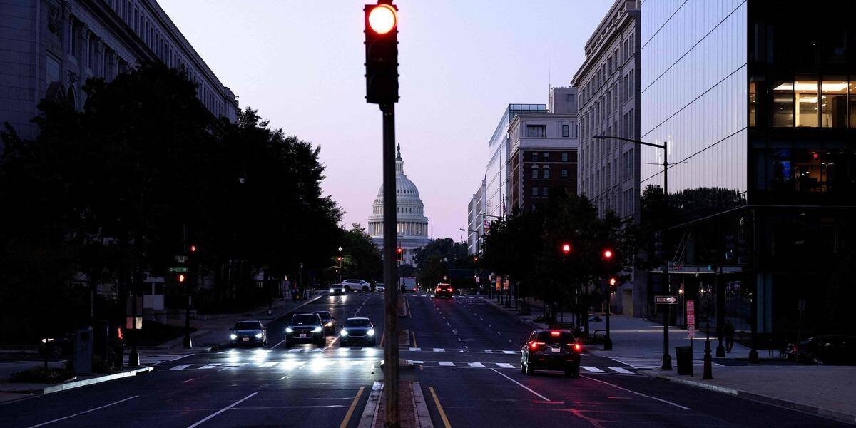 Vue d’un aéroport américain affecté par le shutdown