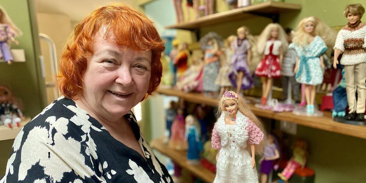 Nadja Héron et des Barbies, action caritative