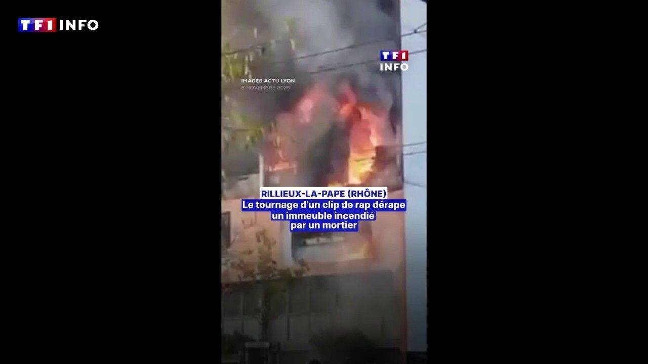 Incendie d'un immeuble près de Lyon pendant le tournage illégal