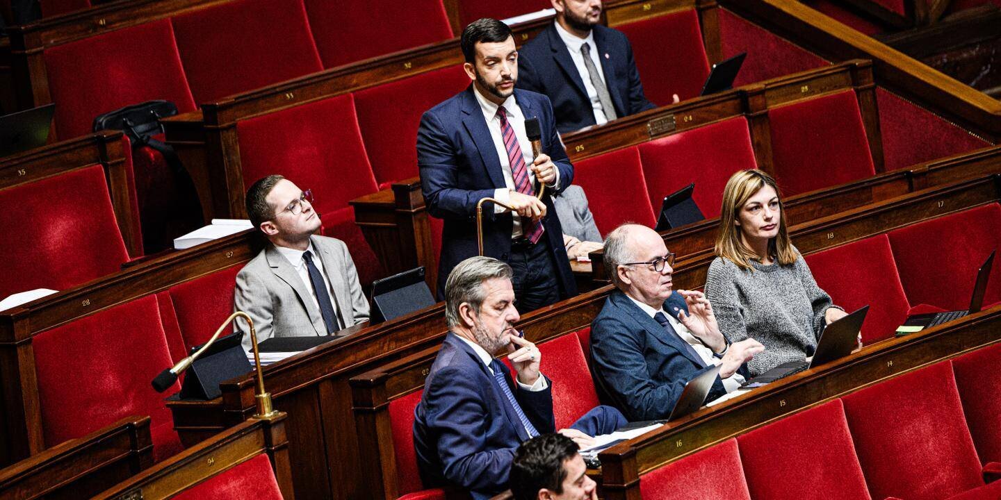 Salle plénière de l’Assemblée nationale pendant l’examen du budget de la Sécu