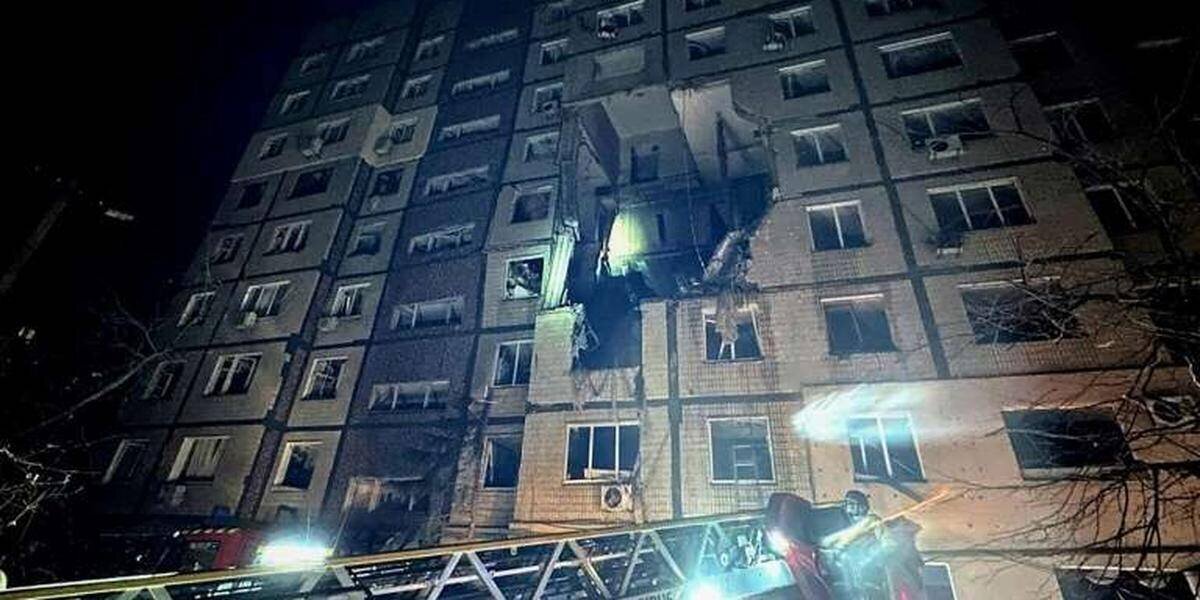 Vue aérienne des infrastructures énergétiques touchées en Ukraine