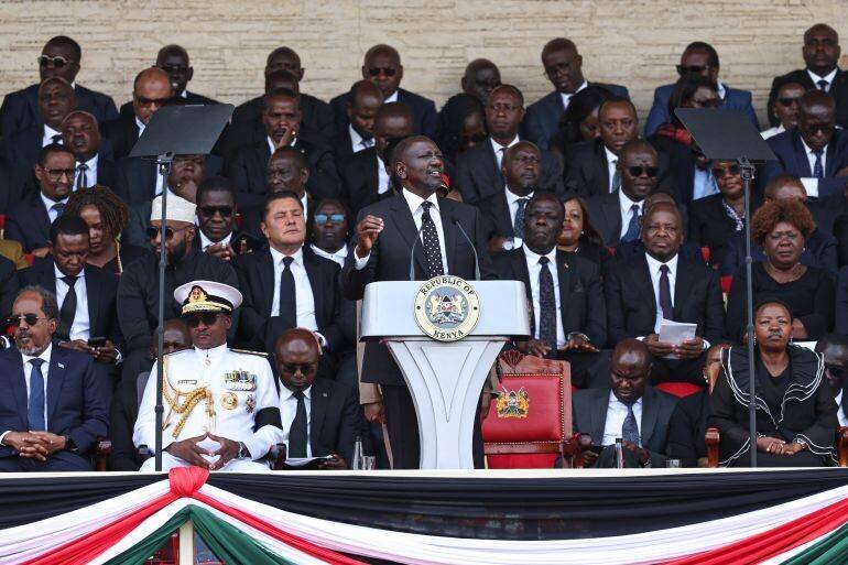 William Ruto lors d'une allocution officielle à Nairobi, octobre 2025
