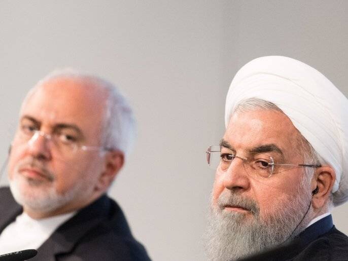 Hassan Rouhani et Mohammad Javad Zarif, Vienne, 4 juillet 2018.