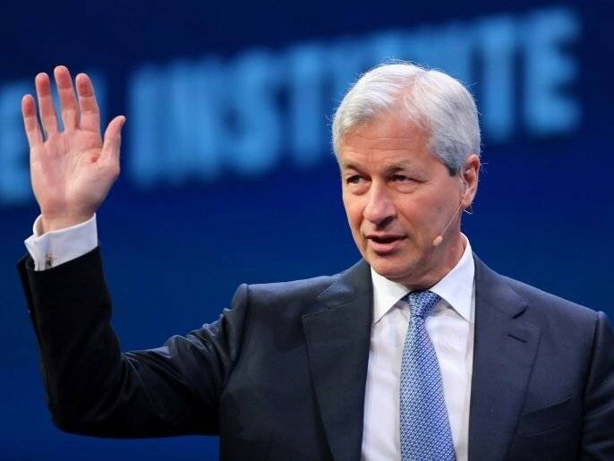 Jamie Dimon, PDG de JPMorgan, lors d'une conférence