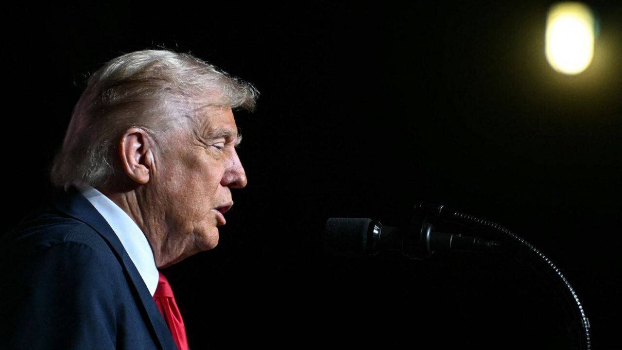 Trump à Quantico lors d’un déplacement