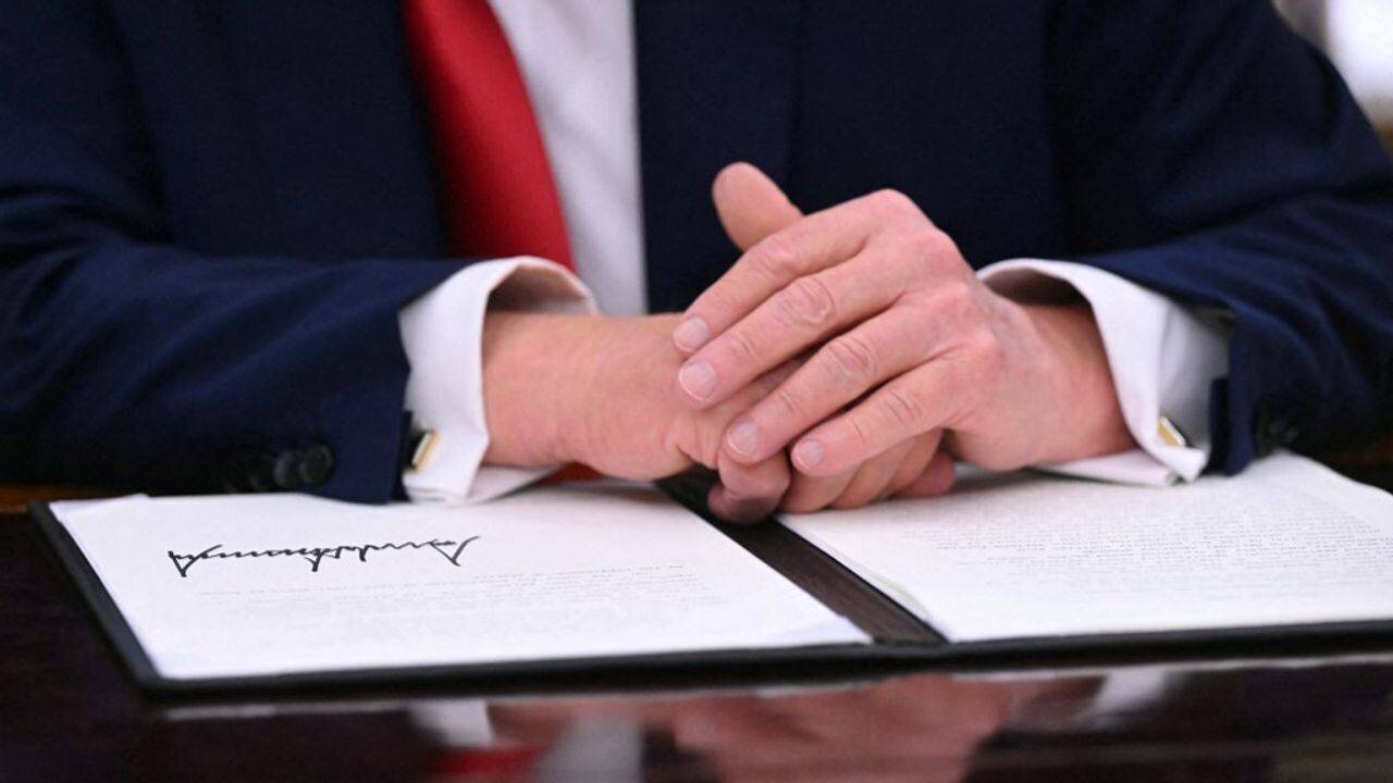 Donald Trump dans le bureau ovale