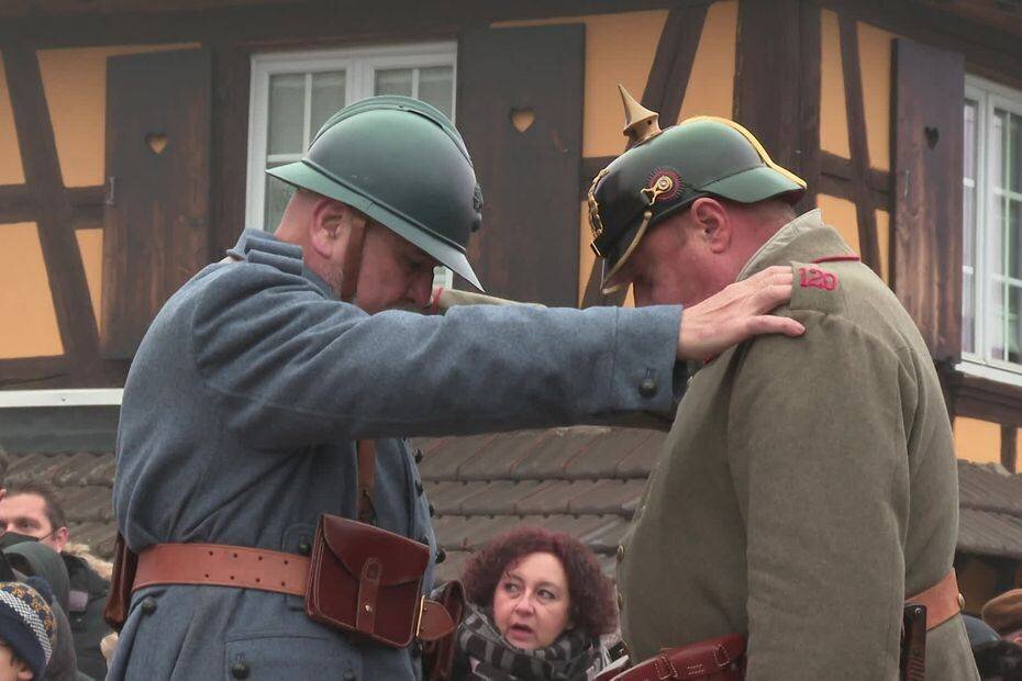 Cérémonie autour des Feldgrauen lors du 11-Novembre en Alsace