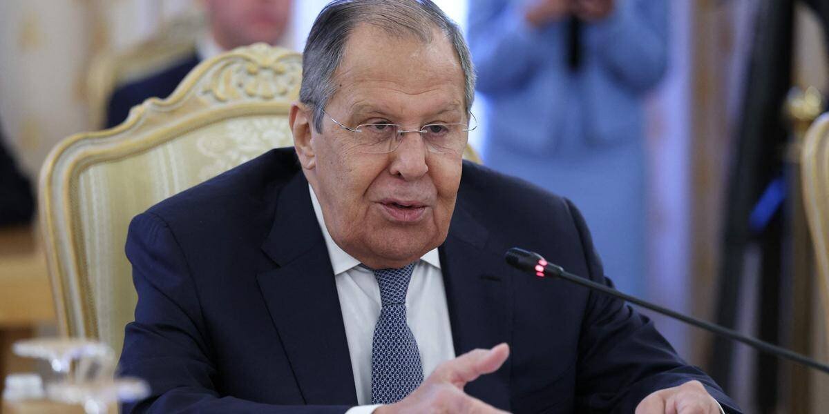 Sergueï Lavrov lors d'une intervention