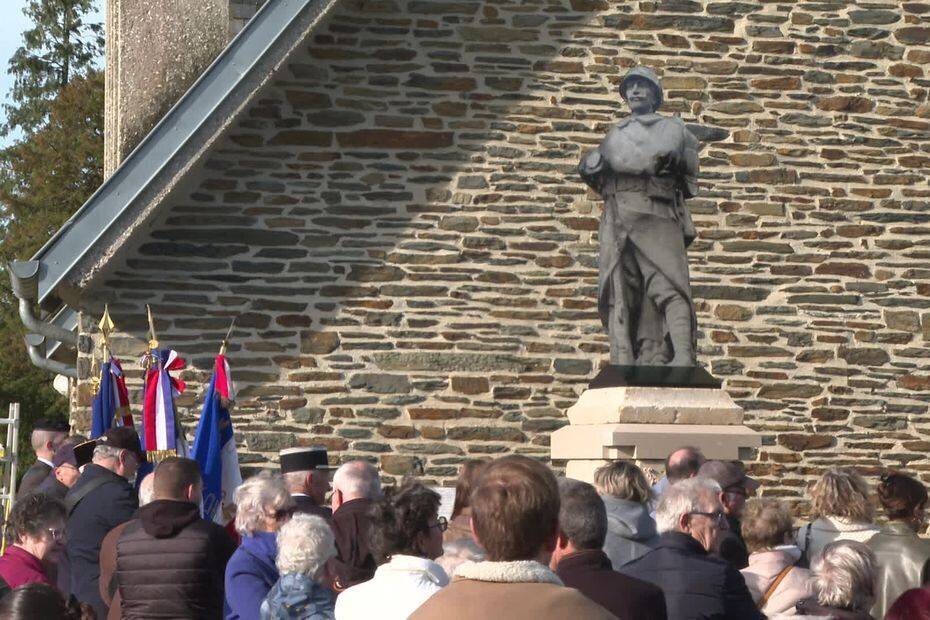 Poilu restauré sur le monument de La Chapelle-en-Juger