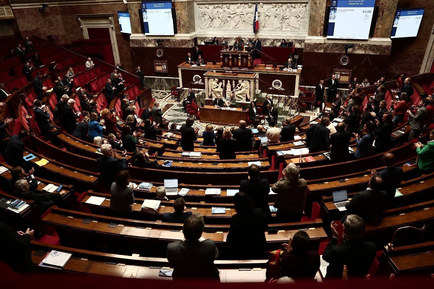 Assemblée nationale en séance pendant les débats sur la réforme