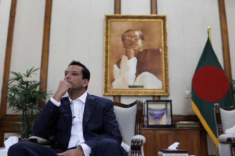 Sajeeb Wazed lors d'une interview avec Reuters, Dhaka, 2018