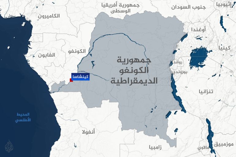 Carte de la République démocratique du Congo