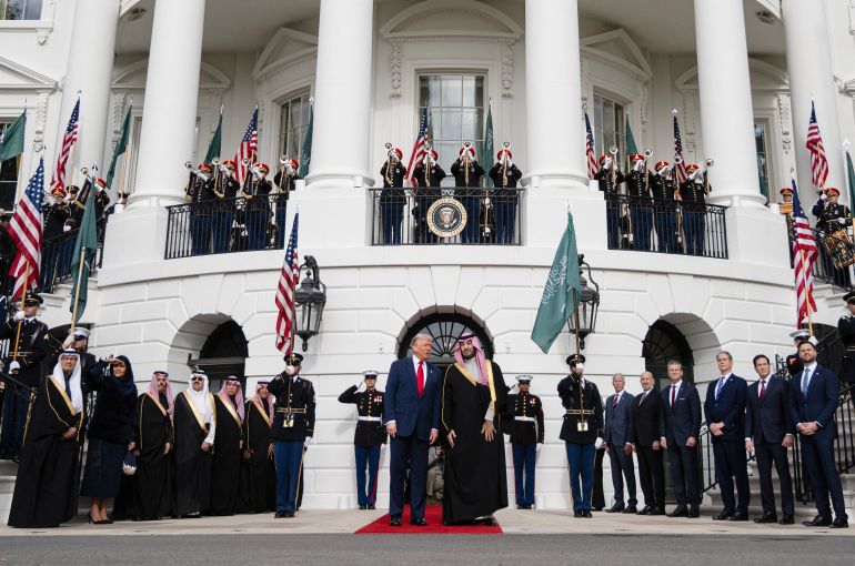 Donald Trump accueille le prince héritier Mohammed ben Salmane à la Maison‑Blanche