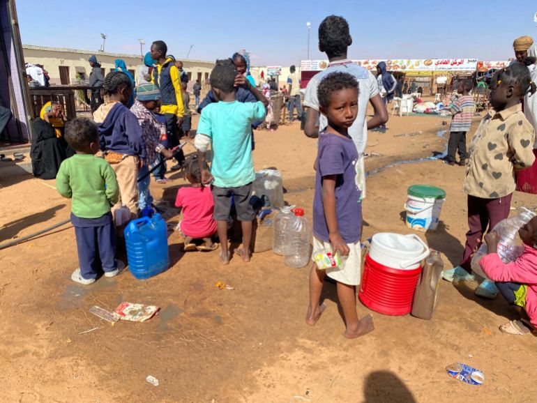 Réfugiés soudanais en situation humanitaire critique