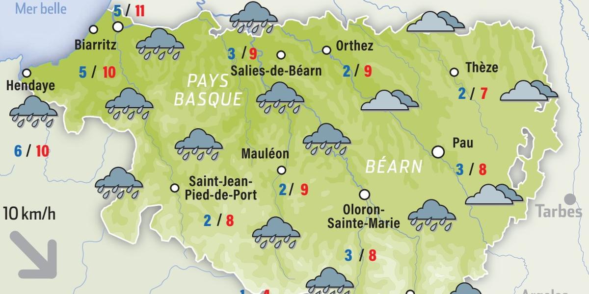Carte météo illustrant les alertes neige-verglas en France