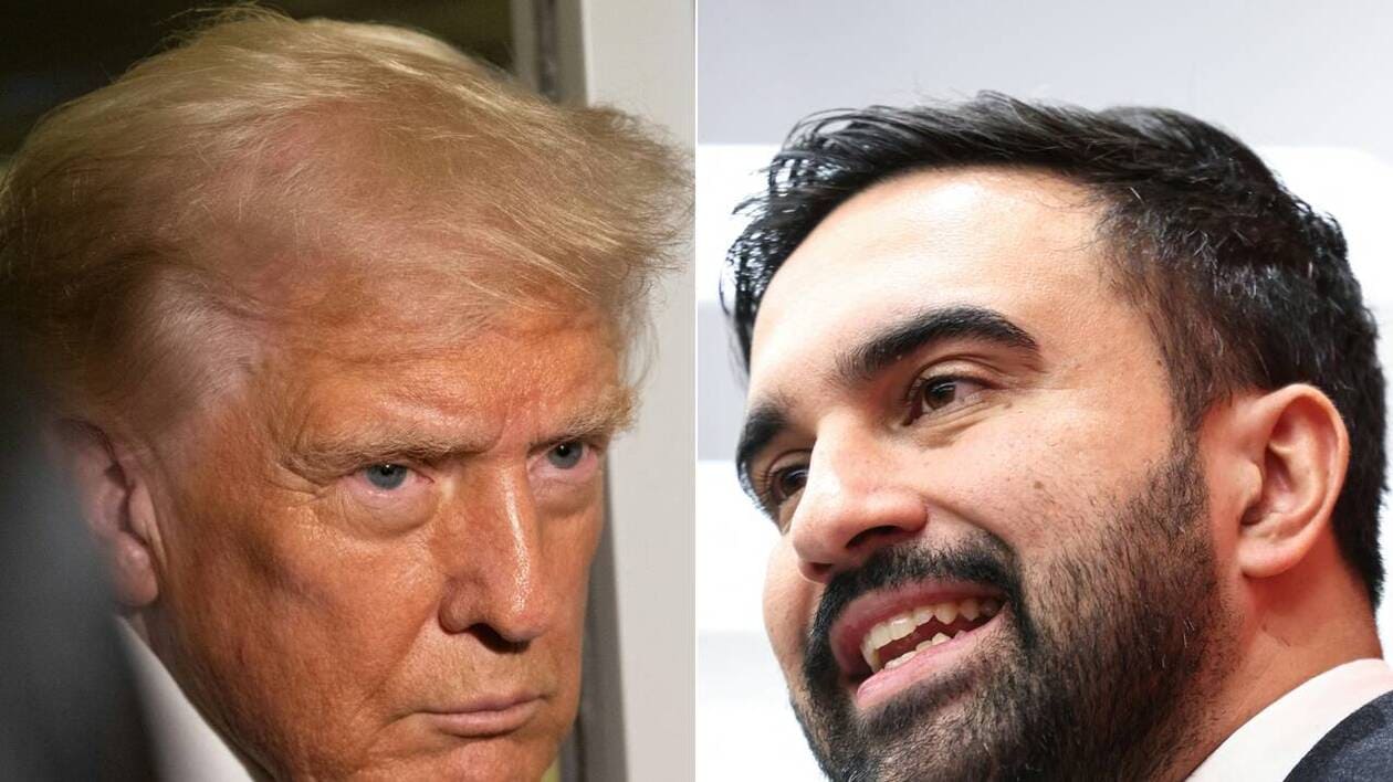 Zohran Mamdani et Donald Trump lors d'une rencontre