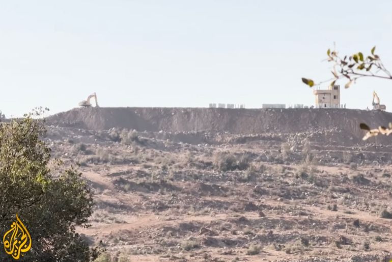 Zones agricoles rasées par les forces israéliennes dans la province de Quneitra
