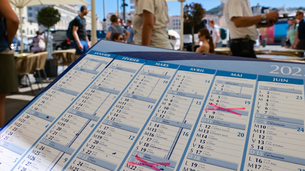 Illustration des jours fériés travaillés en 2026