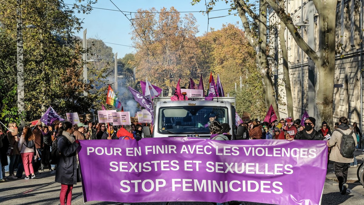 Manifestation à Montpellier contre les violences faites aux femmes
