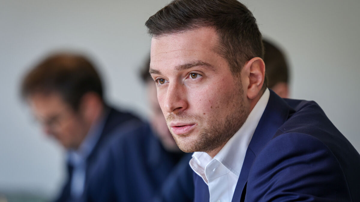 Jordan Bardella lors d'une campagne électorale